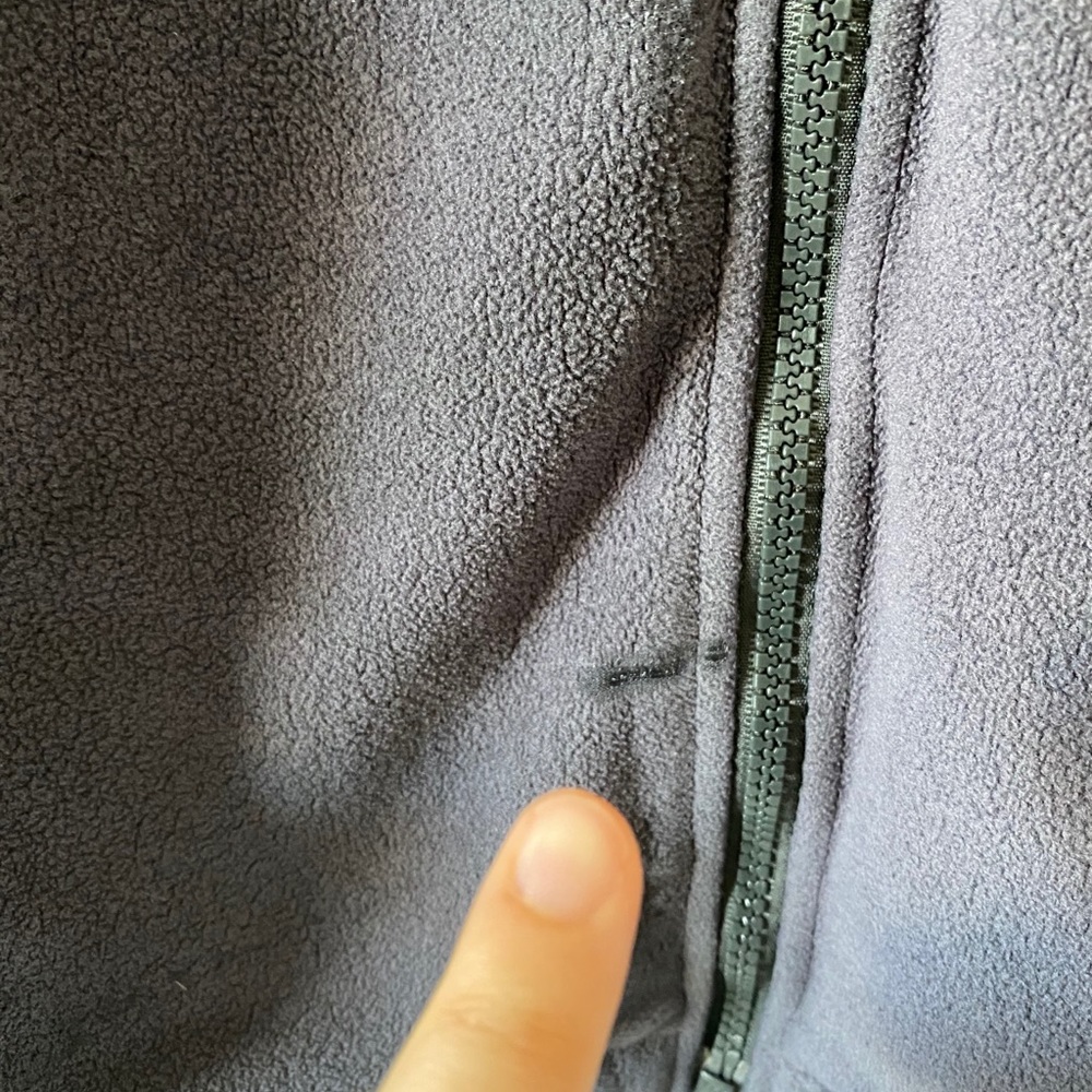 The North Face Blue Fleece Zip Up Jacket - Picture 3 of 16